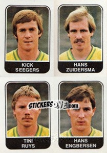 Sticker Kick Seegers / Hans Zuidersma / Tini Ruys / Hans Engbersen