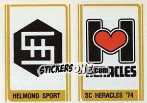 Sticker Badge Helmond Sport / Badge S.C. Heracles'74 - Voetbal 1978-1979 n. 373 - Panini