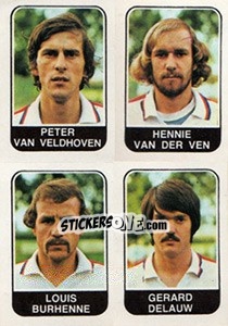 Cromo Peter van Veldhoven / Hennie van der Ven / Louis Burhenne / Gerard Delauw - Voetbal 1978-1979 - Panini