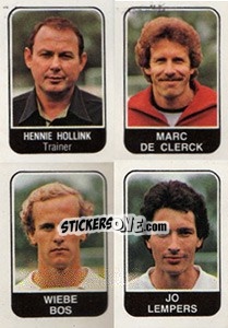 Cromo Hennie Hollink / Marc de Clerck / Wiebe Bos / Jo Lempers - Voetbal 1978-1979 - Panini