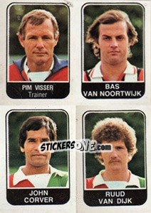 Figurina Pim Visser / Bas van Noortwijk / John Corver / Ruud van Dijk - Voetbal 1978-1979 - Panini