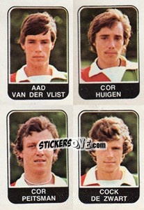 Sticker Aad van der Vlist / Gcor Huigen / Cor Peitsman / Cock de Zwart