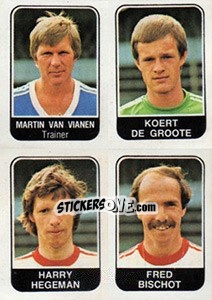 Cromo Martin van Vianen / Koert de Groote / Harry Hegeman / Fred Bischot - Voetbal 1978-1979 - Panini