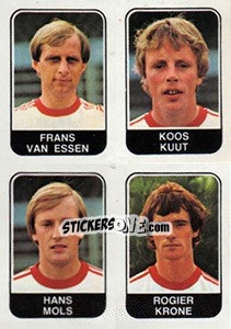 Sticker Frans van Essen / Koos Kuut / Hans Mols / Roger Krone - Voetbal 1978-1979 n. 385 - Panini