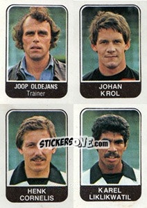 Sticker Joop Oldejans / Johan Krol / Henk Cornelis / Karel Liklikwatil - Voetbal 1978-1979 - Panini