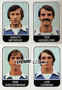 Figurina Kristo Mitrovic / Ted Hesseling / Wim Koevermans / Jan Lohman - Voetbal 1978-1979 n. 392 - Panini