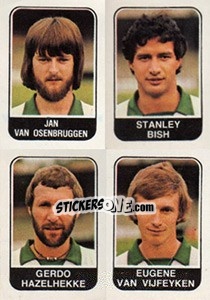 Sticker Jan van Osenbruggen / Stanley Bish / Gerdo Hazelhekke / Eugene van Vijfeyken - Voetbal 1978-1979 n. 397 - Panini