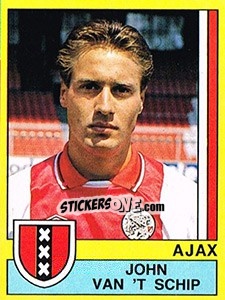 Cromo John van't Schip - Voetbal 1989-1990 - Panini