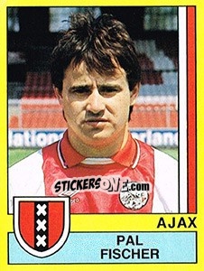 Sticker Pal Fischer - Voetbal 1989-1990 n. 17 - Panini