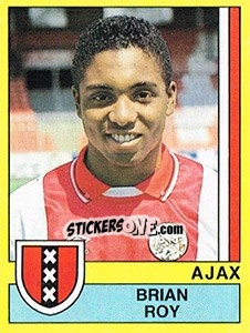 Sticker Brian Roy - Voetbal 1989-1990 n. 18 - Panini