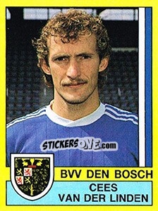 Sticker Cees van der Linden - Voetbal 1989-1990 - Panini
