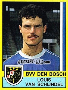 Sticker Louis van Schijndel - Voetbal 1989-1990 - Panini