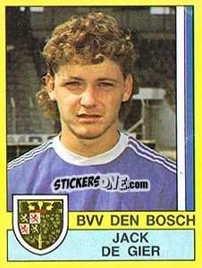 Sticker Jack de Gier - Voetbal 1989-1990 - Panini