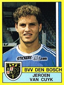 Sticker Jeroen van Cuyk - Voetbal 1989-1990 - Panini