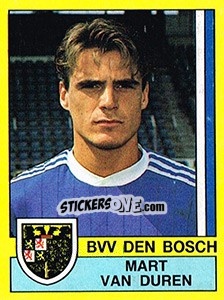Sticker Mart van Duren - Voetbal 1989-1990 n. 34 - Panini