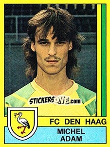 Sticker Michel Adam - Voetbal 1989-1990 - Panini