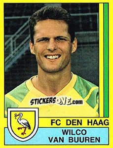 Sticker Wilco van Buuren - Voetbal 1989-1990 n. 37 - Panini