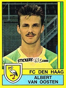 Sticker Albert van Oosten - Voetbal 1989-1990 n. 39 - Panini