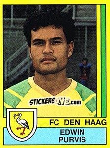 Figurina Edwin Purvis - Voetbal 1989-1990 - Panini