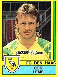 Sticker Cor Lems - Voetbal 1989-1990 n. 41 - Panini