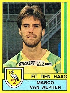 Sticker Marco van Alphen - Voetbal 1989-1990 - Panini