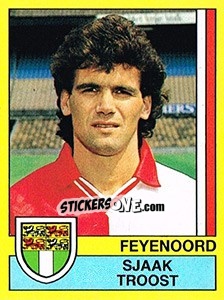 Sticker Sjaak Troost - Voetbal 1989-1990 n. 55 - Panini