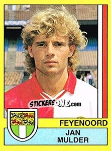 Sticker Jan Mulder - Voetbal 1989-1990 - Panini