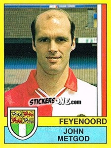 Sticker Johnny Metgod - Voetbal 1989-1990 n. 60 - Panini