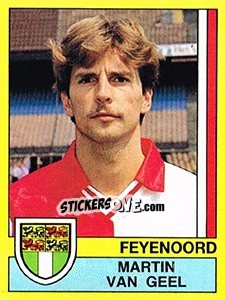 Sticker Martin van Geel - Voetbal 1989-1990 n. 62 - Panini