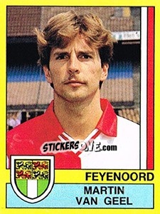 Figurina Martin van Geel - Voetbal 1989-1990 - Panini