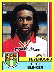Sticker Reginald Blinker - Voetbal 1989-1990 n. 65 - Panini
