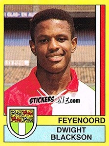 Sticker Dwight Blackson - Voetbal 1989-1990 n. 66 - Panini