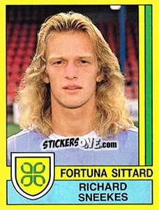 Sticker Richard Sneekes - Voetbal 1989-1990 n. 74 - Panini