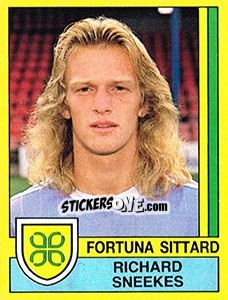 Sticker Richard Sneekes - Voetbal 1989-1990 - Panini