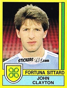 Sticker John Clayton - Voetbal 1989-1990 - Panini