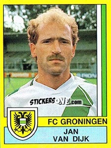 Sticker Jan van Dijk - Voetbal 1989-1990 n. 89 - Panini