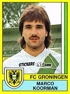 Cromo Marco Koorman - Voetbal 1989-1990 - Panini