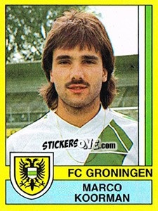 Figurina Marco Koorman - Voetbal 1989-1990 - Panini