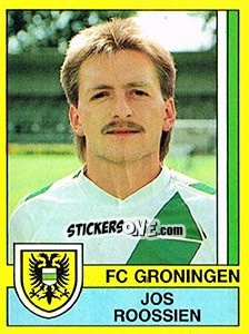 Sticker Jos Roossien - Voetbal 1989-1990 - Panini