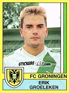 Cromo Erik Groeleken - Voetbal 1989-1990 - Panini