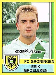 Sticker Erik Groeleken - Voetbal 1989-1990 n. 98 - Panini