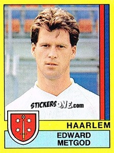 Sticker Edward Metgod - Voetbal 1989-1990 - Panini