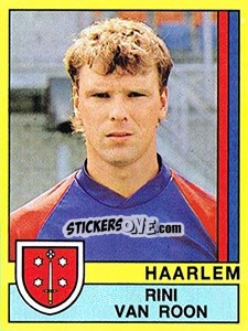 Sticker Rini van Roon - Voetbal 1989-1990 n. 112 - Panini