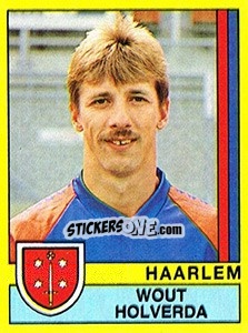 Sticker Wout Holverda - Voetbal 1989-1990 - Panini