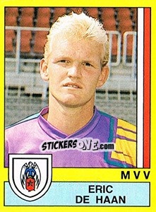 Sticker Eric de Haan - Voetbal 1989-1990 - Panini
