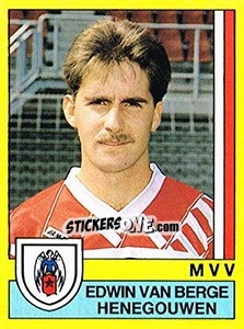 Sticker Edwin van Berge Henegouwen - Voetbal 1989-1990 n. 120 - Panini