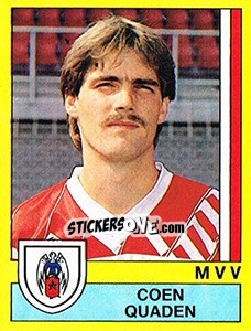 Sticker Coen Quaden - Voetbal 1989-1990 - Panini