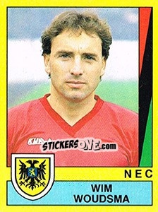 Sticker Wim Woudsma - Voetbal 1989-1990 - Panini