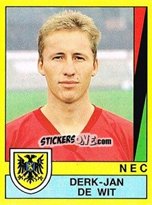 Sticker Derk-Jan de Wit - Voetbal 1989-1990 n. 139 - Panini