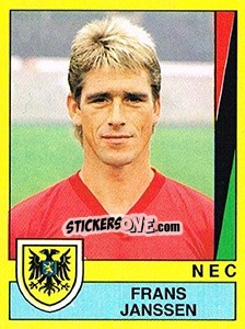 Sticker Frans Janssen - Voetbal 1989-1990 - Panini